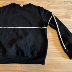 Cropped Black and White Sweatshirt, Size S